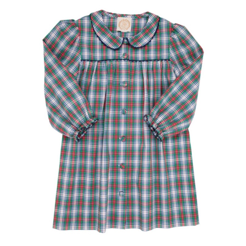 Plaid holiday dress